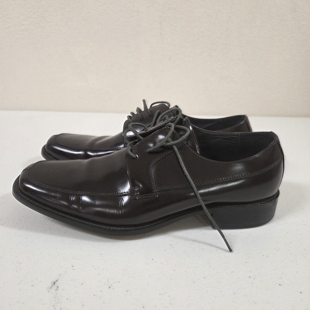Aston Grey Collection Men's Black Lace-Up Dress Shoes 10